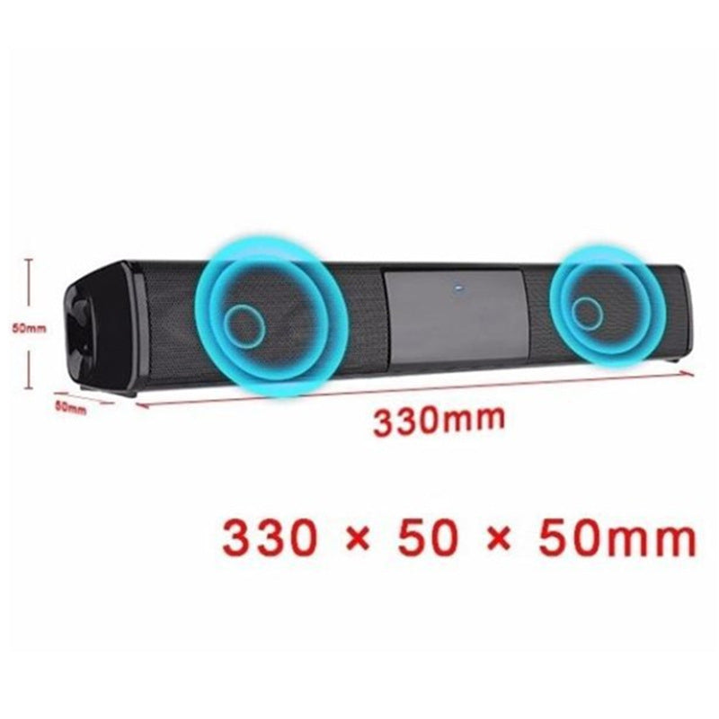 Echo Wall Bluetooth Speaker — Slim Bar Design, 20W Surround Sound, 8Hr Battery, 2 Sizes