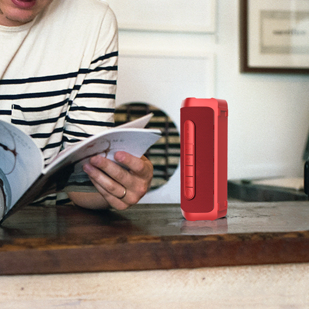 Fabric Waterproof Bluetooth Speaker — IPX4, TWS Stereo, 12H Battery & 20M Range