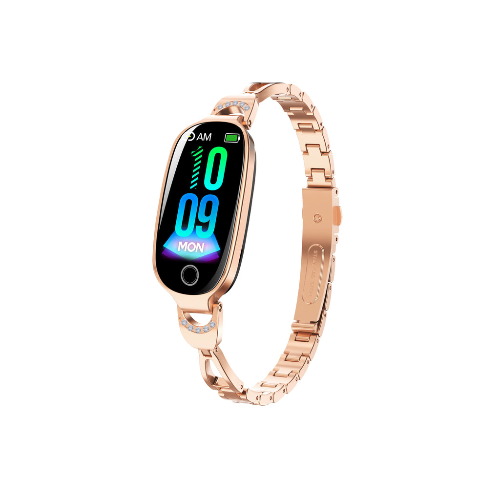 Luxury Women's Bling Smartwatch — Menstrual Cycle, Heart Rate, Remote Photography & More