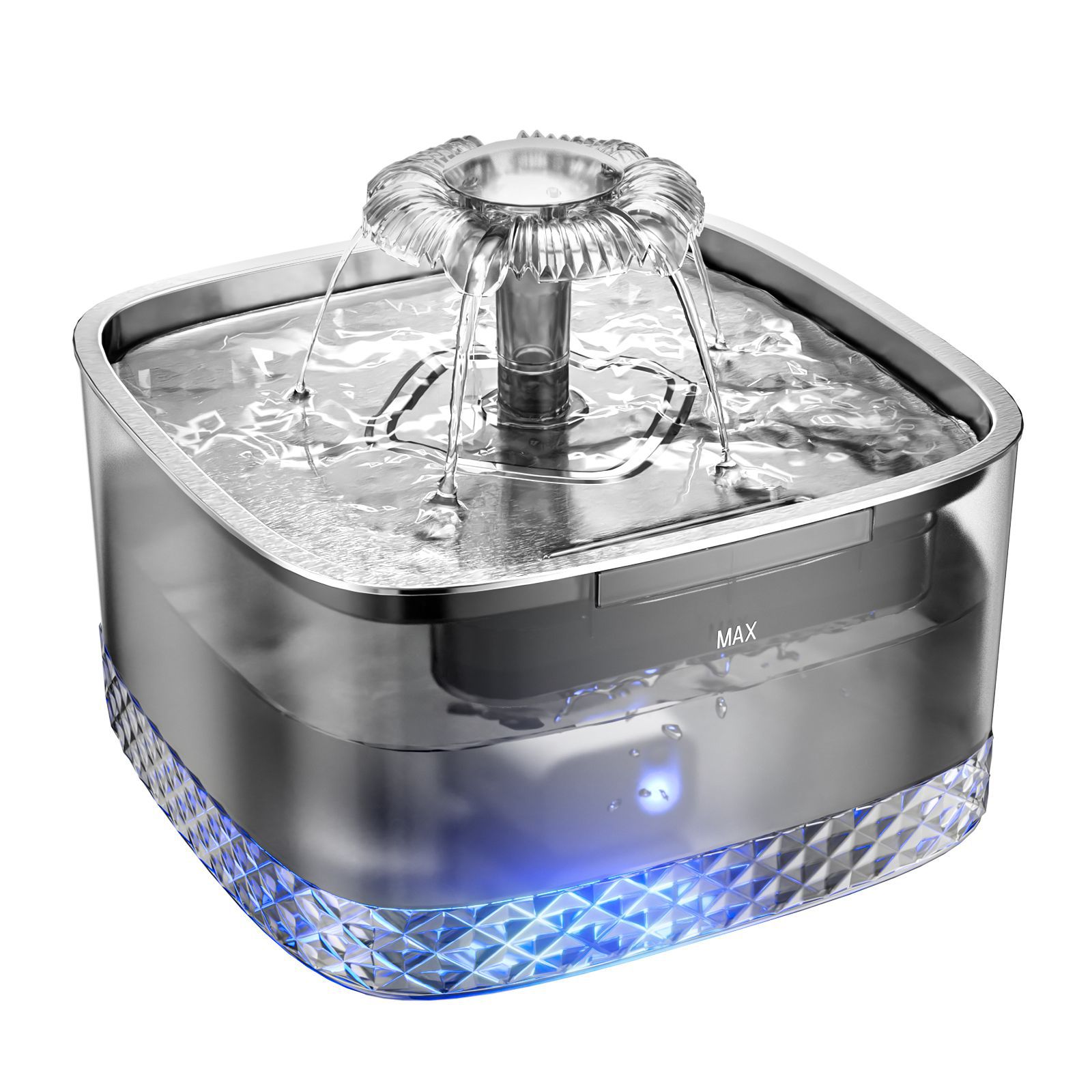 Luxury Stainless Steel Smart Cat Water Feeder — Auto-Flow Induction Fountain with Filter