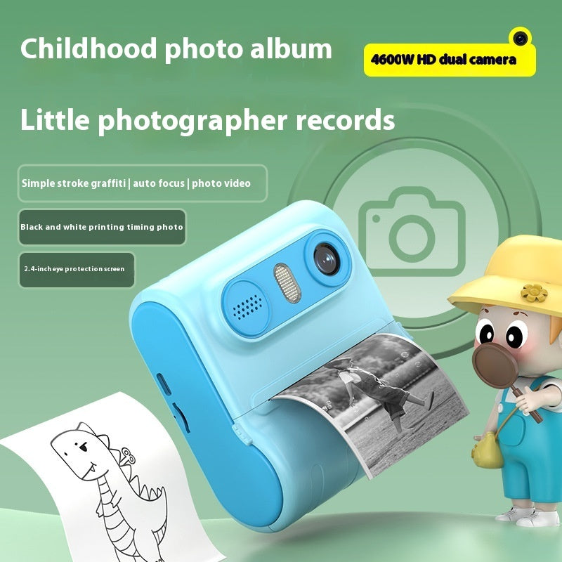 PrintSnap™ Kids Instant Thermal Printing Camera — HD Dual Lens Polaroid-Style Camera for Children