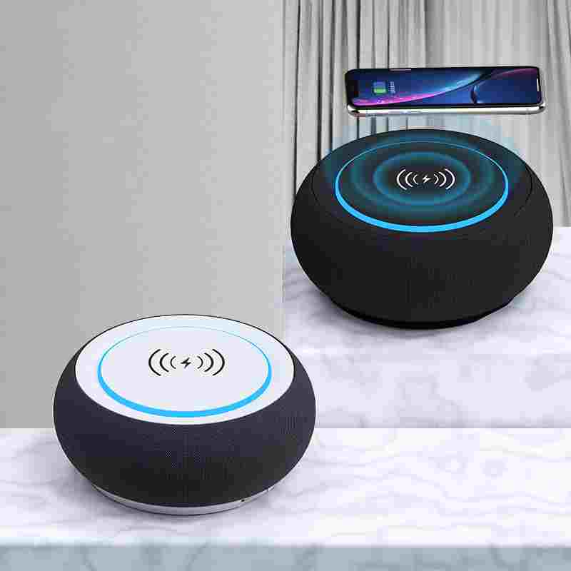 2-in-1 Wireless Bluetooth Speaker & Charging Pad | Subwoofer, Dual Speakers, 8H Playtime