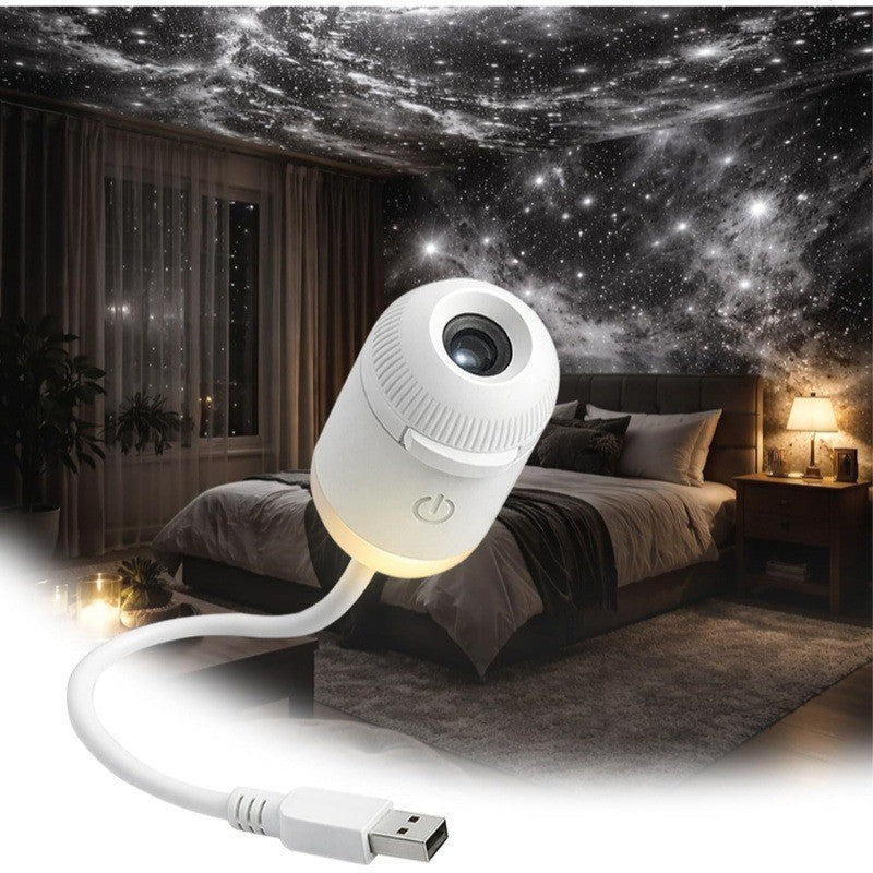 Luxury Starry Sky Projection Night Light — USB Ambient Mood Lamp for Bedroom & Nursery