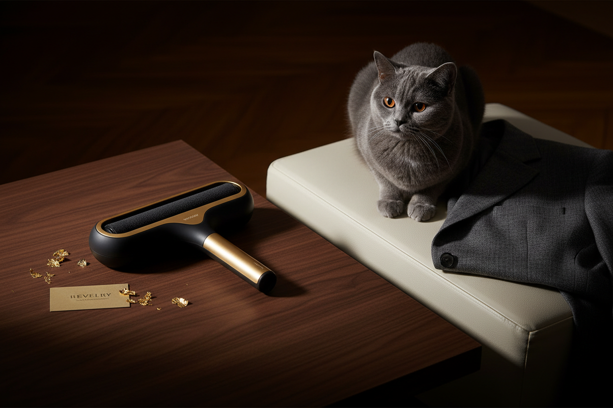 2-Way Pet Lint Roller — Self-Cleaning Hair Remover for Sofas & Furniture