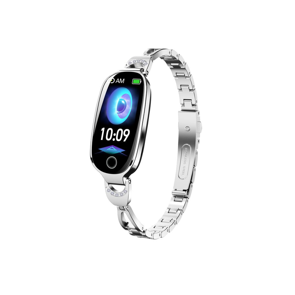 Luxury Women's Bling Smartwatch — Menstrual Cycle, Heart Rate, Remote Photography & More