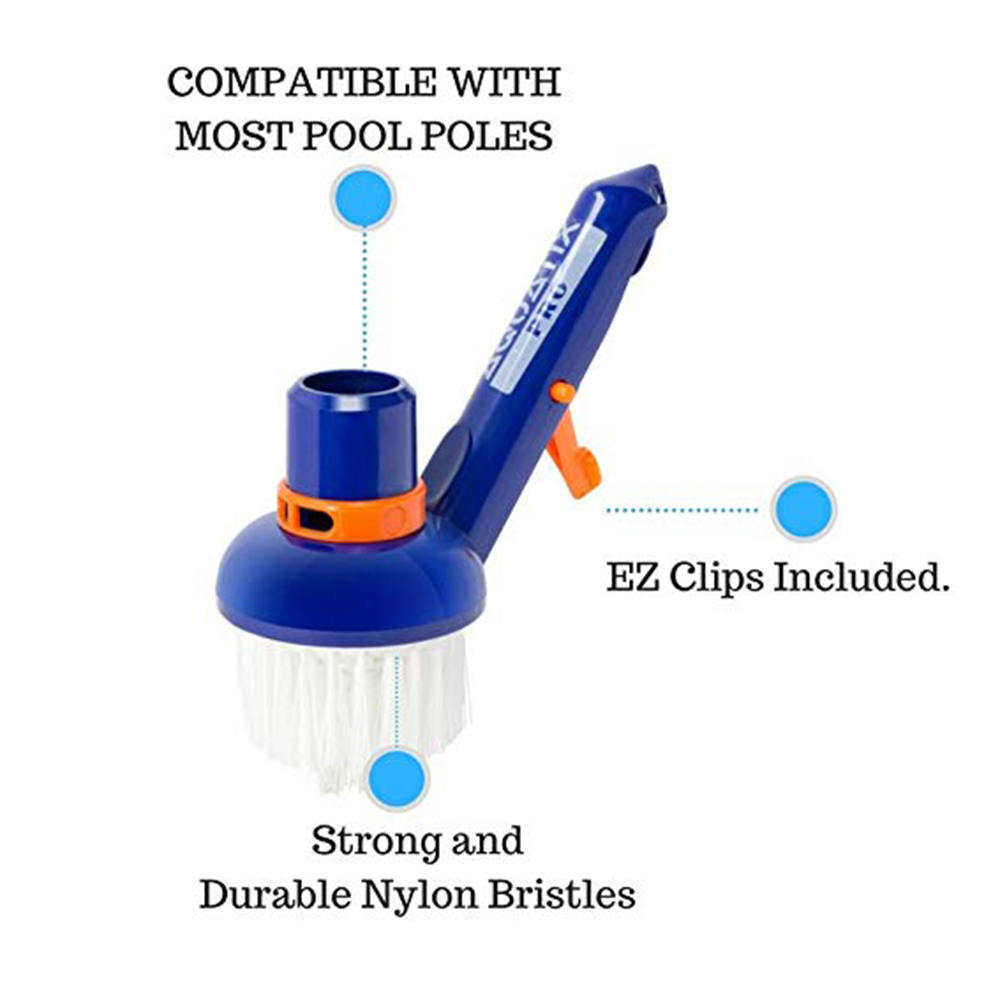 Luxury Swimming Pool Cleaning Brush – Heavy-Duty Wall & Floor Scrubber for All Pool Types