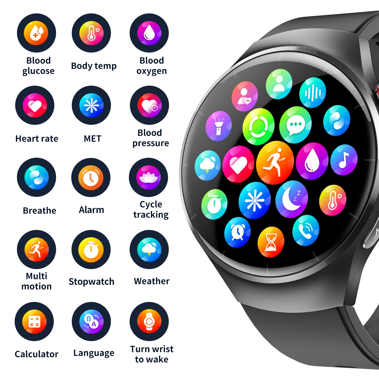 Smart Watch for Men & Women — Bluetooth Call, IP67 Waterproof, Heart Rate, SpO2 & 150+ Sports Modes