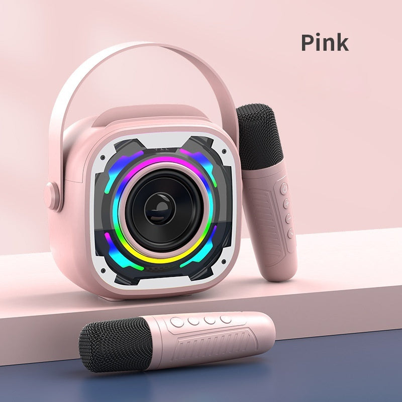 V11 Wireless Karaoke Speaker – Bluetooth & Dual Microphone Party Speaker