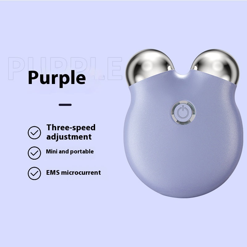 Luxury Bear-Face Microcurrent EMS Facial Sculpting Device — Anion Skin Renewal & Color Light Therapy