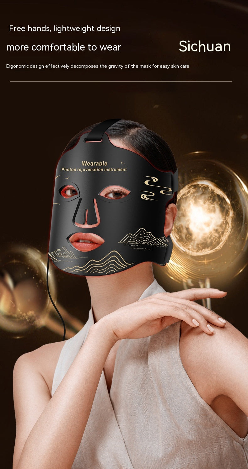 Infrared Phototherapy LED Face Mask | Multi-Color Light Skin Rejuvenation Beauty Mask