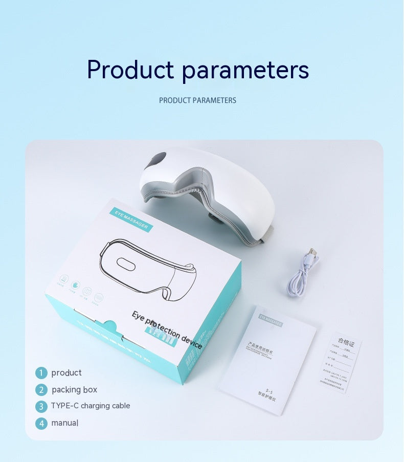 Luxury Smart Eye Massager | Bluetooth Heat Compress Vibration Eye Relief Device