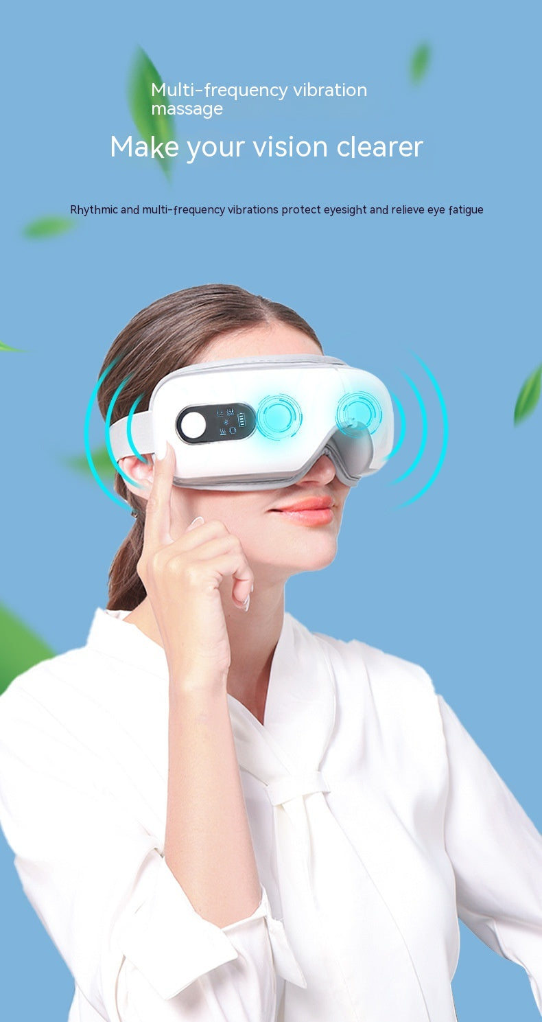 Luxury Smart Eye Massager | Bluetooth Heat Compress Vibration Eye Relief Device