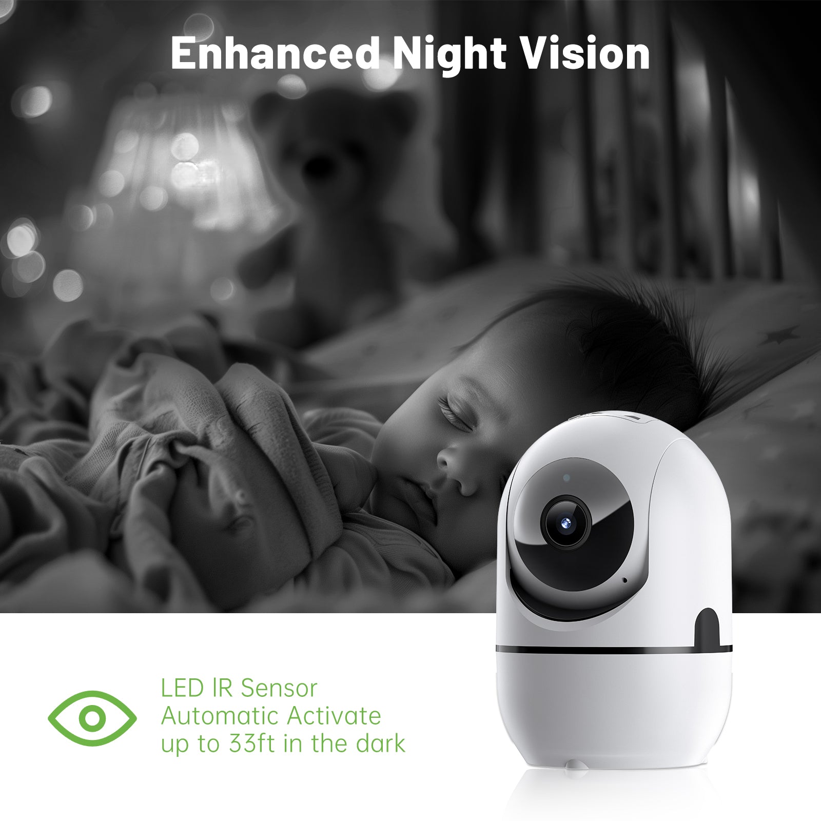 PTZ WiFi Security Camera — AI Tracking, 2-Way Audio, Night Vision & 360° Coverage