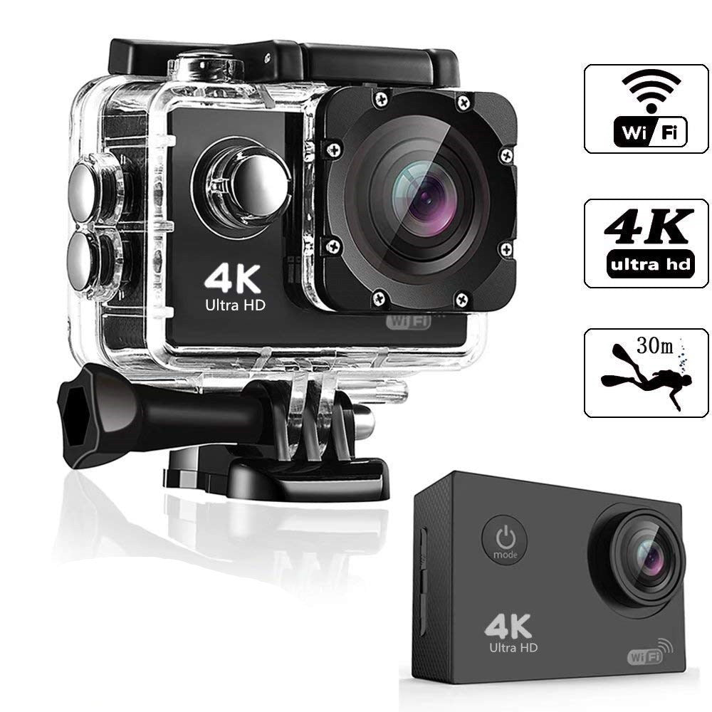 Mini Smart HD Outdoor Waterproof Action Camera | 4K | Diving | Sports | Helmet Cam