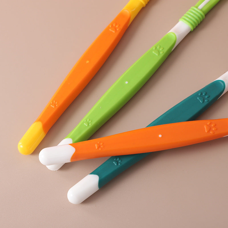 PawSmile Pet Finger Toothbrush – Soft Silicone Dental Cleaning Brush for Dogs & Cats | 6 Colors