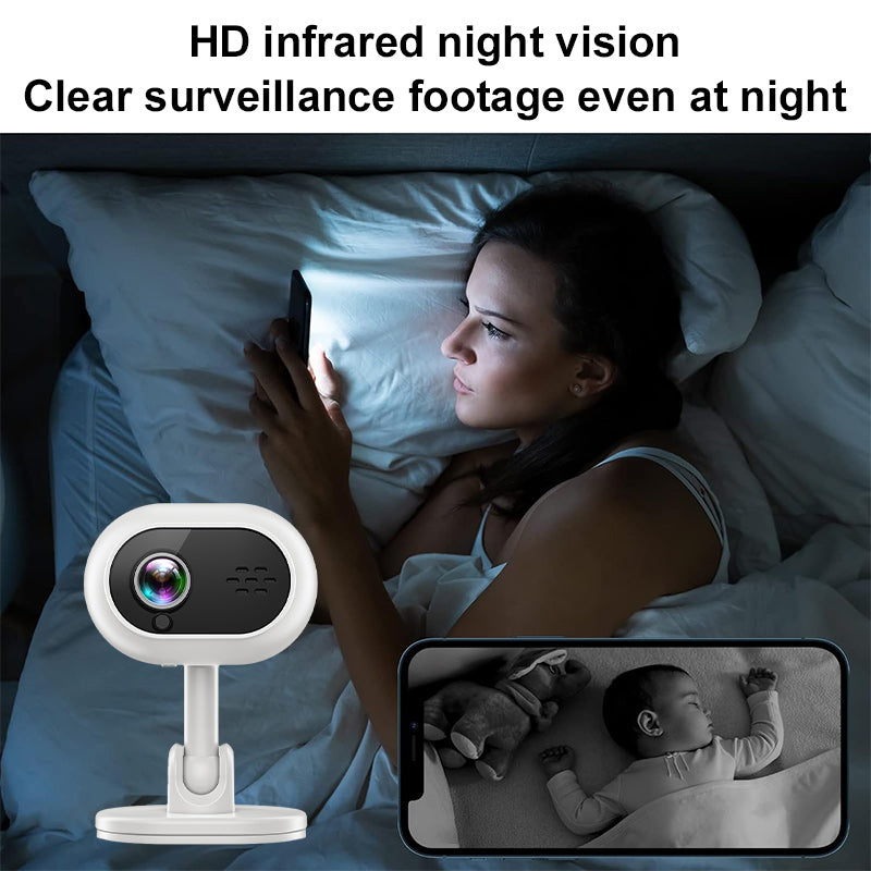 Luxury GuardView 1080P HD WiFi Mini Camera — Night Vision Home & Pet Monitor