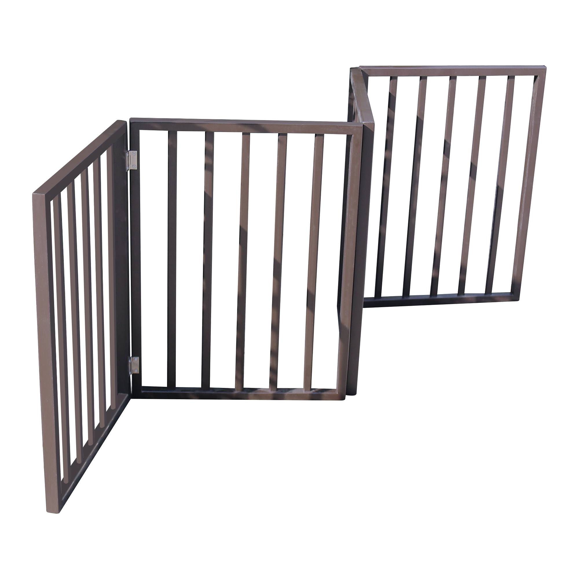 Foldable Pet Gate — Dog & Cat Safety Gate for Doorways, Stairs & Rooms