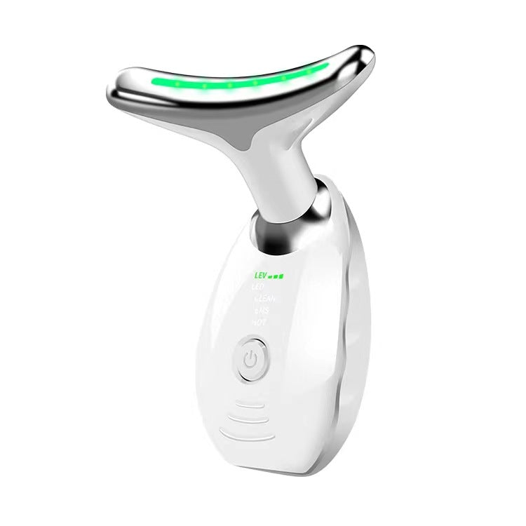 Luxury 7-Color LED EMS Face & Neck Beauty Massager — Negative Ion, Infrared, Ultrasonic Skin Rejuvenation