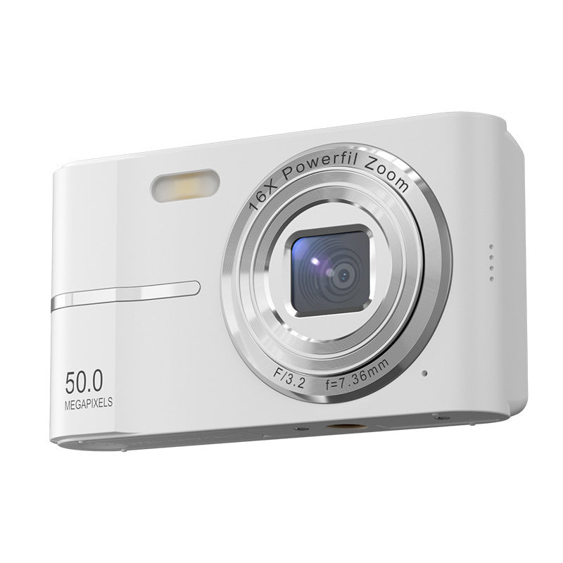 4K Mini Vlogging Camera for Students & Beginners — Pink, Green, Black & White