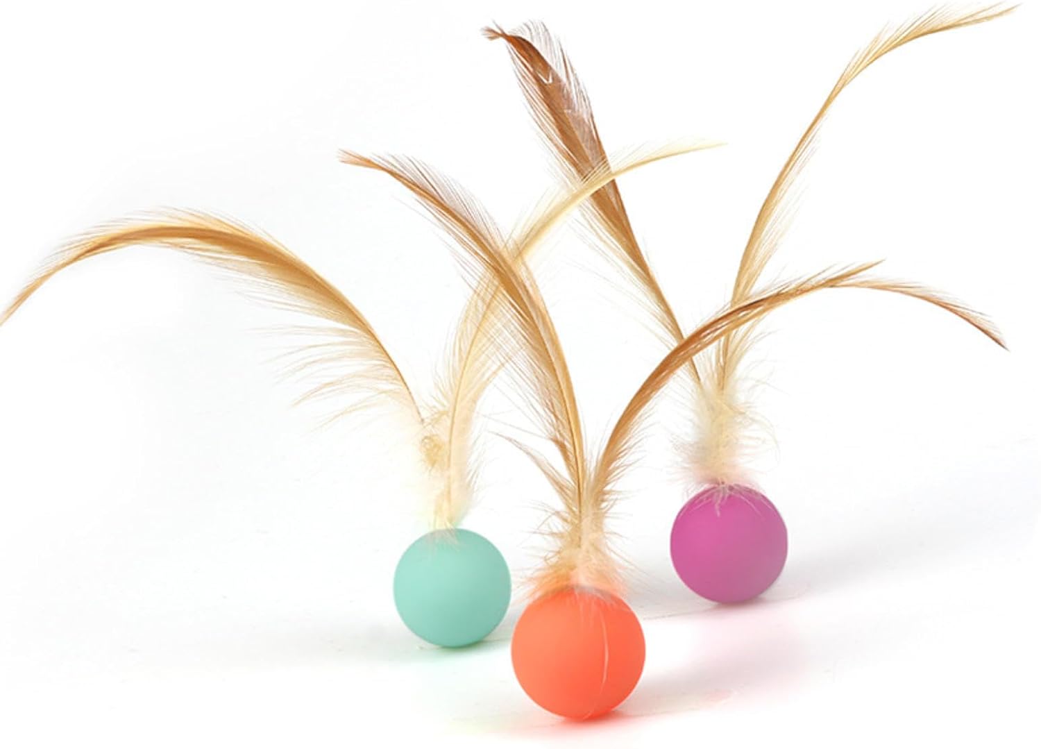 PawBounce High Elastic Jumping Ball Cat Toy – Interactive Colorful Rubber Ball for Cats & Dogs | 3 Colors