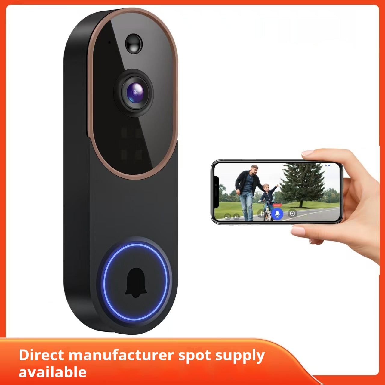 Smart Wireless Doorbell Camera – HD Video Intercom & Night Vision Security