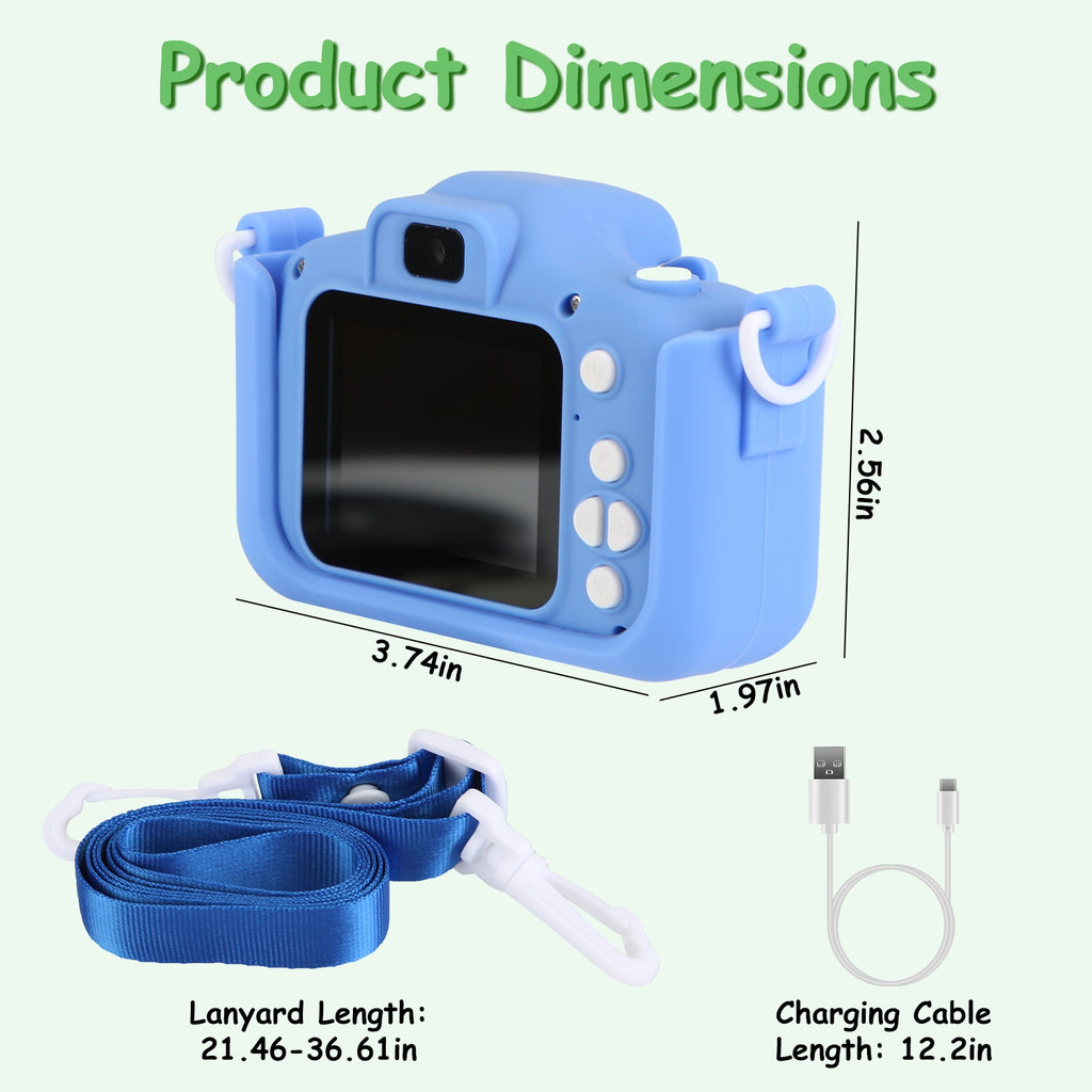 SnapPro™ 48MP Kids HD Camera — 1080P Dinosaur Selfie Cam with 32GB Card & Fast US Shipping