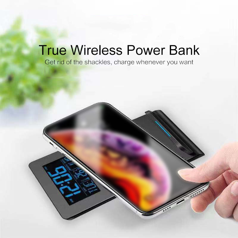 "Digital alarm clock with wireless charger LED display temperature calendar"
"Bedside alarm clock charging phone wirelessly with LED time display"
"LED alarm clock showing temperature and date on nightstand"
"Wireless charging alarm clock with adjustable brightness display"
"Multifunctional digital clock with wireless phone charging pad"