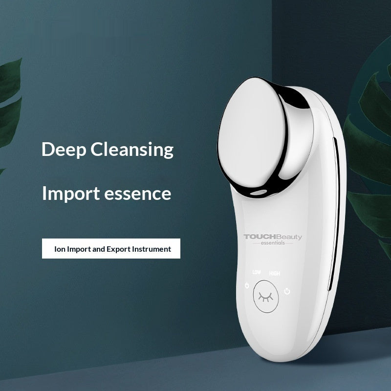 Luxury Facial Beauty Instrument — Sonic Vibration & Negative Ion Skin Rejuvenation Device