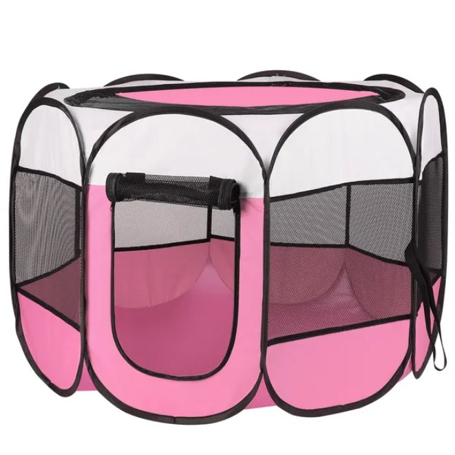 Luxury Portable Foldable Pet Fence Playpen – Indoor & Outdoor Dog & Cat Sports Pen