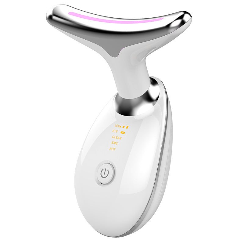Luxury EMS Thermal Neck Lifting & Tightening Massager — Microcurrent Skin Renewal & 3-Color LED Photon Therapy