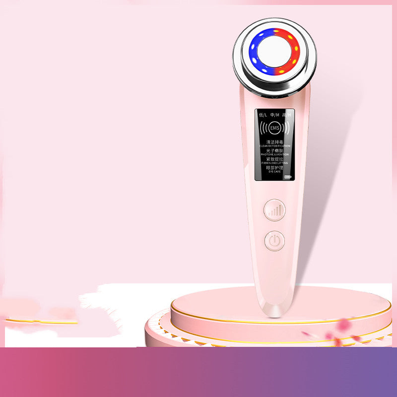 Luxury Pore Cleansing Facial Massager — Multi-Light Therapy, Pore Vacuum & Skin Rejuvenation Beauty Device