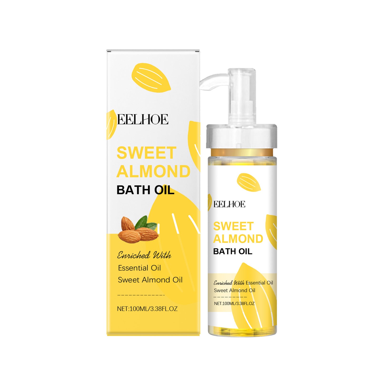 Luxury Daily Body & Skin Massage Oil — Almond & Olive Oil Nourishing Skin Care Formula 100ml