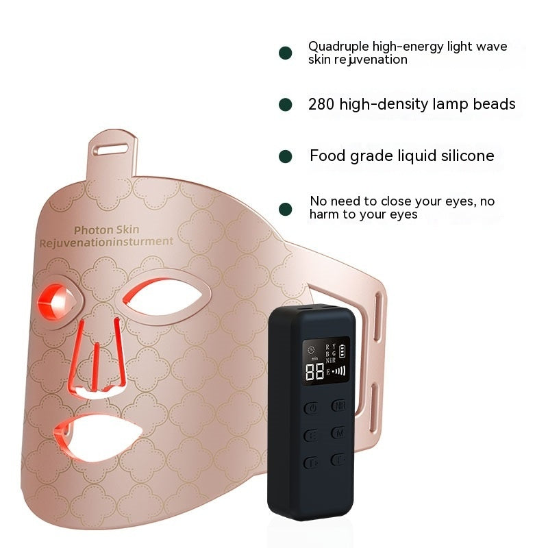 Infrared Phototherapy LED Face Mask | Multi-Color Light Skin Rejuvenation Beauty Mask