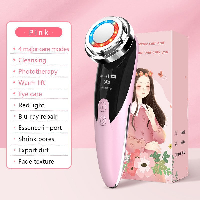 6-in-1 Facial Beauty Massager | Firming, Lifting, Pore Cleansing & Ion Therapy Device