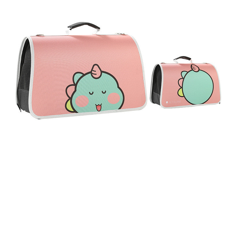 Luxury Pet Carrier Bag – Cute Foldable Cat & Small Dog Shoulder Bag