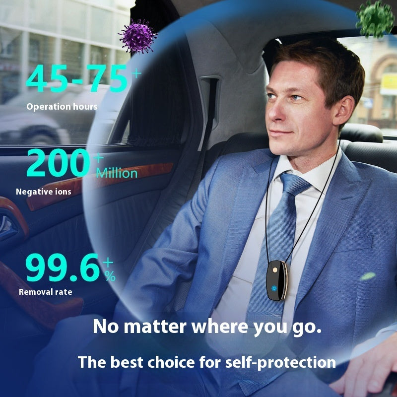 AirWear™ Wearable Negative Ion Neck Air Purifier — Portable Personal Air Purifier for Clean Air Anywhere
