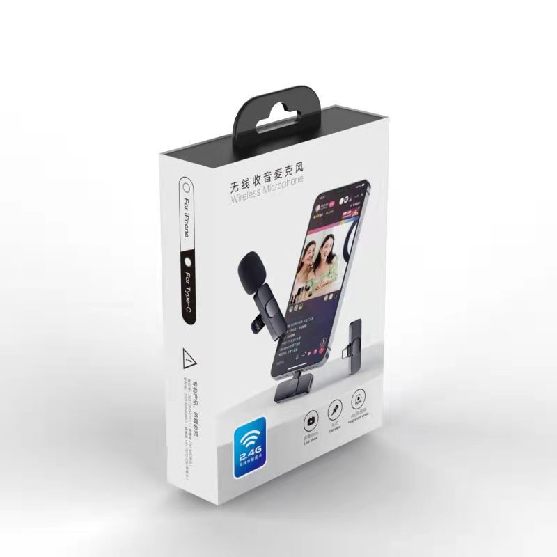 Wireless Clip-On Microphone | Noise-Cancelling Lavalier Mic for TikTok, Live & Content Creation
