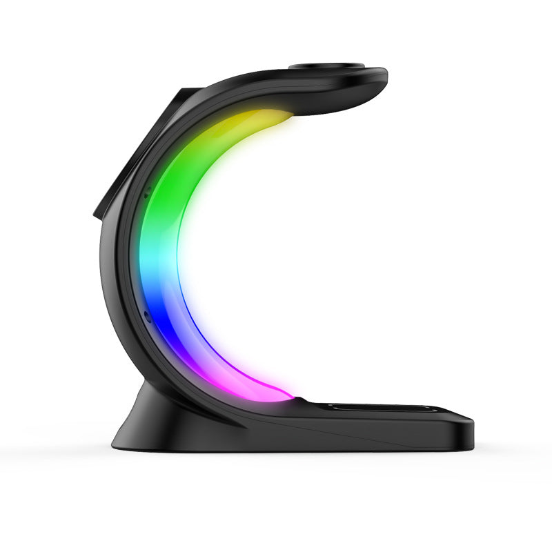 4-in-1 RGB Magnetic Wireless Charging Station | Fast Charge Phone, Watch & Earbuds with Atmosphere Light
