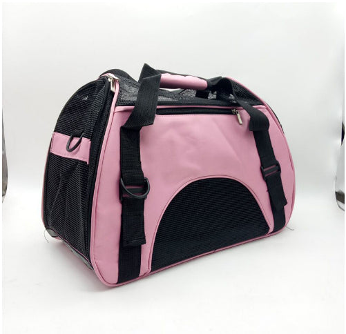 Luxury Breathable Foldable Pet Carrier Bag – Soft-Sided Travel Handbag for Cats & Dogs
