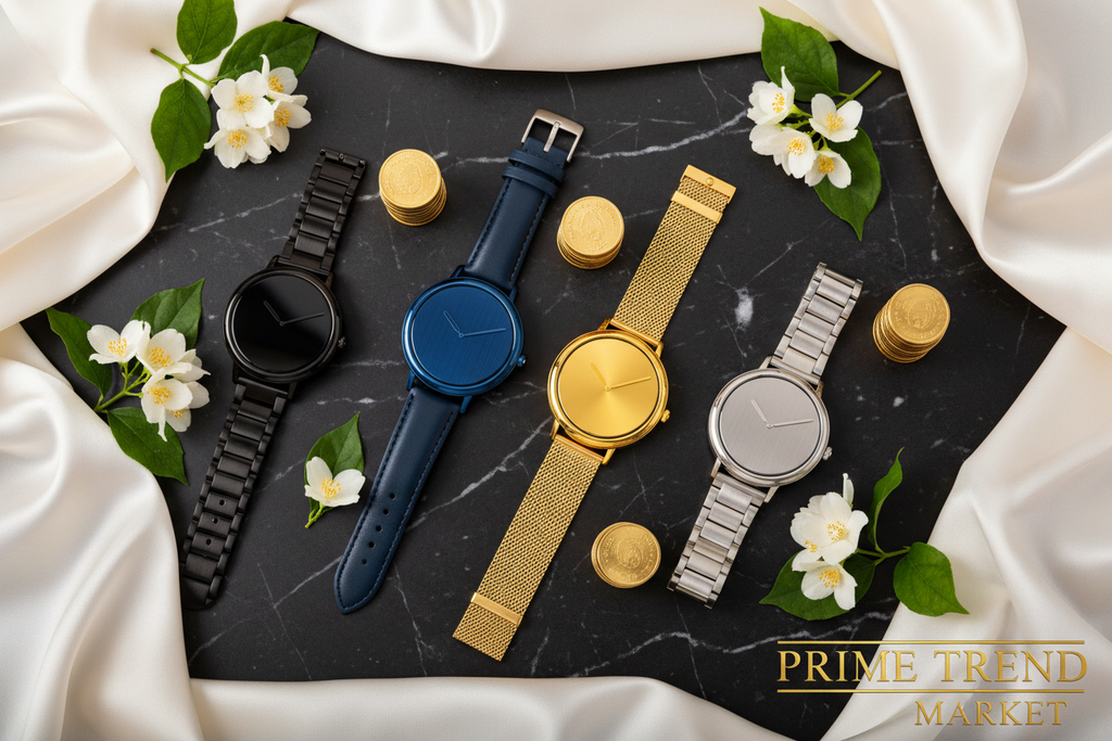 4 colors flat lay