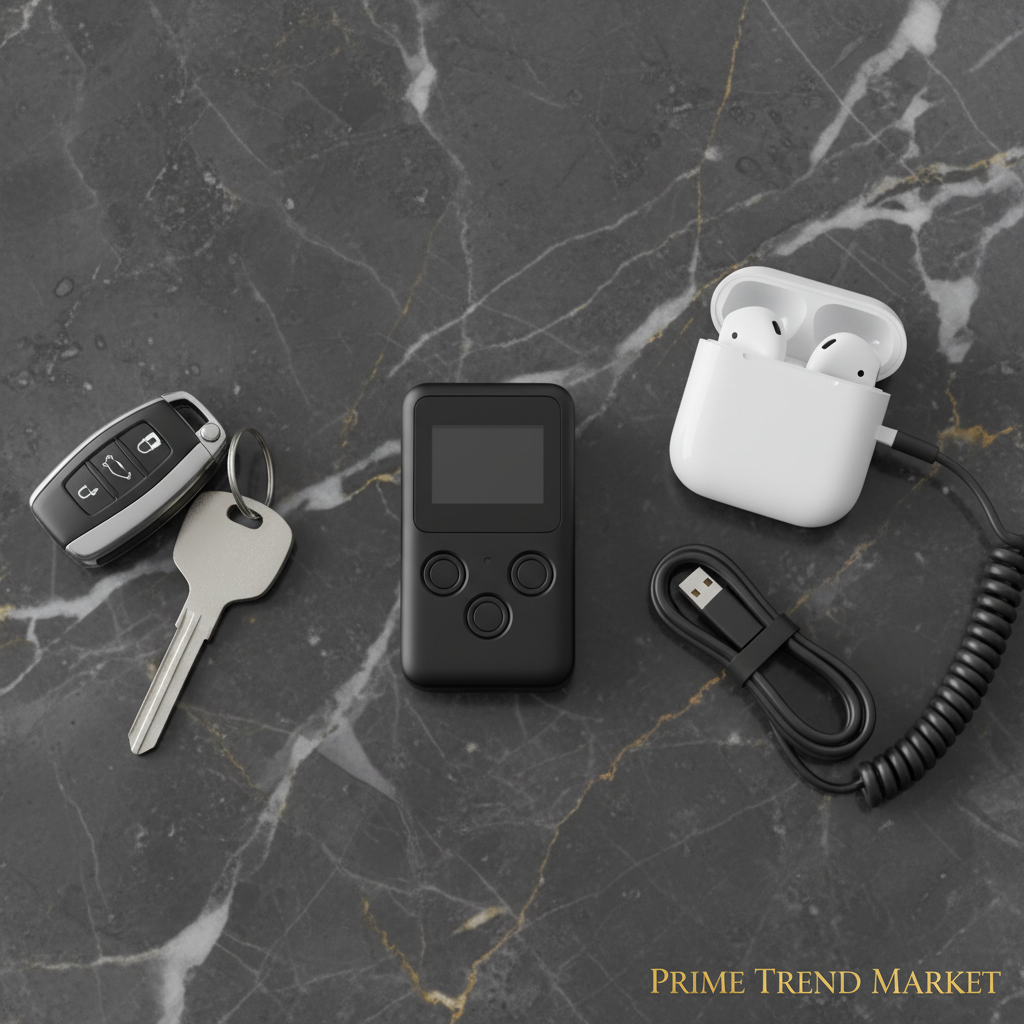 #4 — Flat lay with car keys