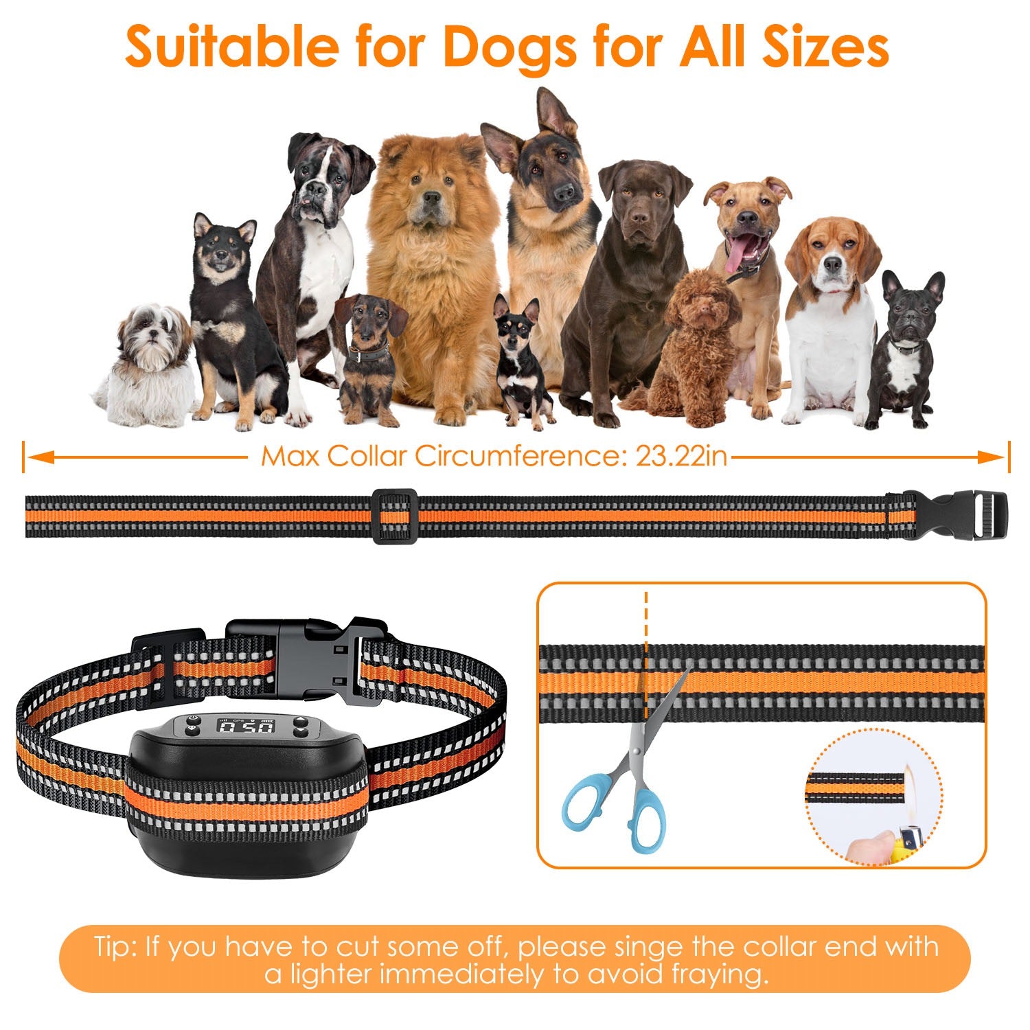 2-in-1 Dog GPS Fence Tracker & Wireless Collar — IPX6 Waterproof, 760 Acres, iOS Compatible