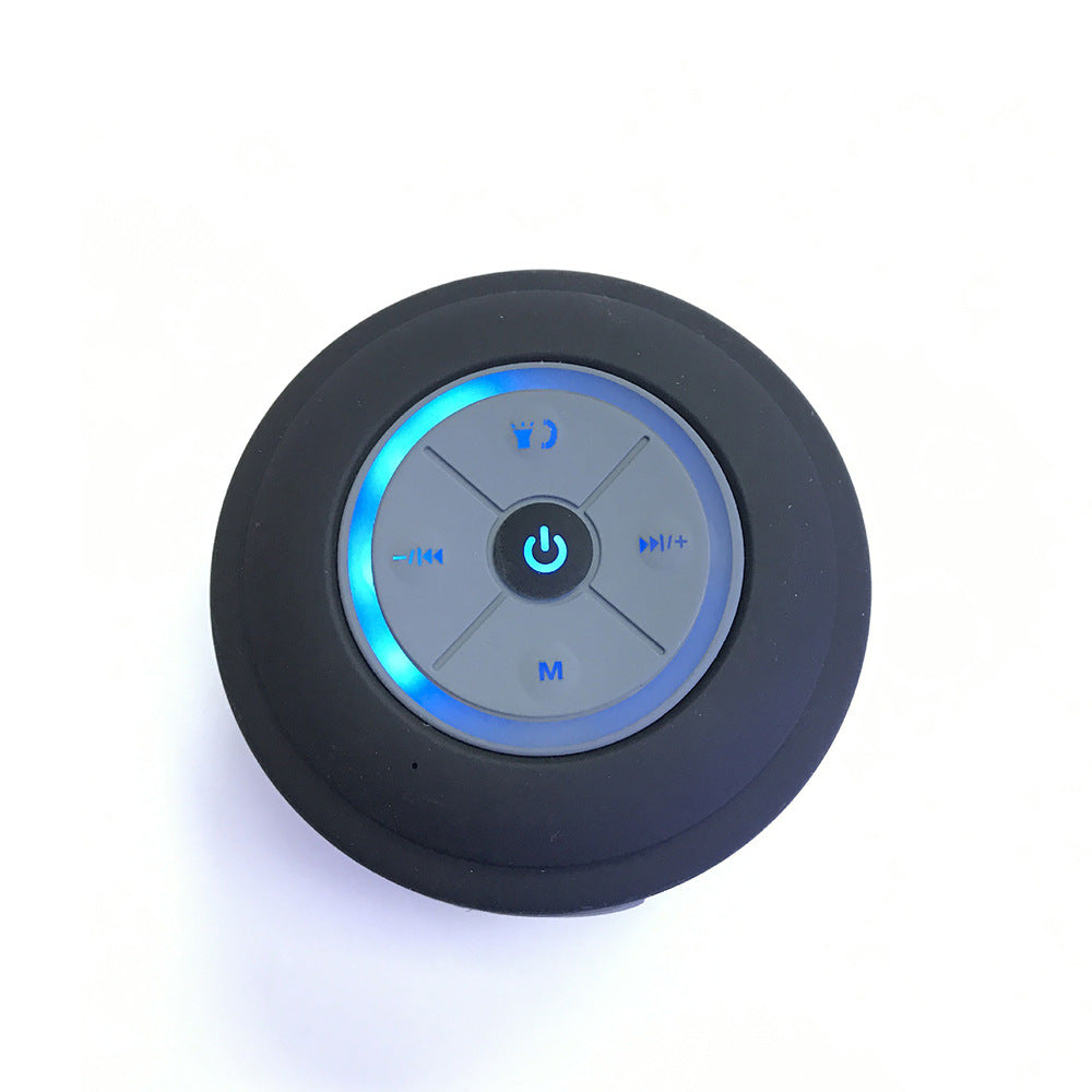 Waterproof Suction Cup Bluetooth Speaker — Shower & Outdoor Mini Speaker, BT 4.0, FM Radio, 5 Colors