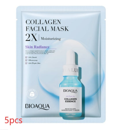 Luxury Korean Face Sheet Mask Bundle — Collagen, Centella, Hyaluronic Acid & Vitamin C Skin Glow Set