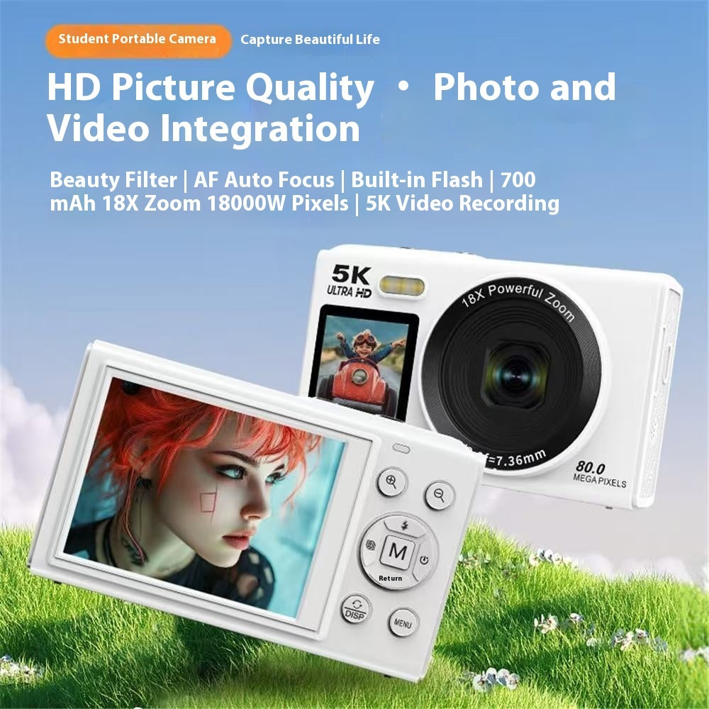VlogShot™ HD Dual-Screen WiFi Digital Camera — Portable Selfie & Video Camera for Content Creators
