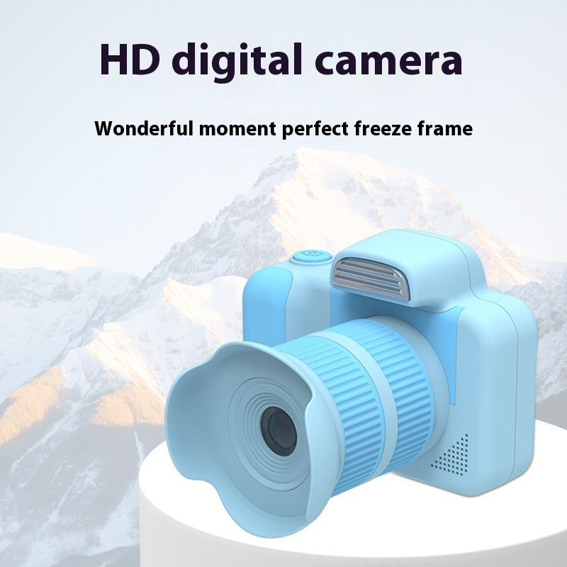 KidShot™ Mini HD Camera — Children's Digital DSLR-Style Cam in Black, Pink & Sky Blue