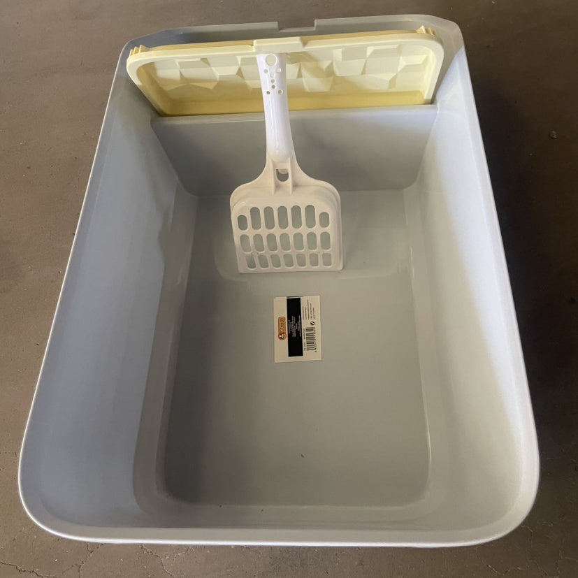 Premium Small Square Cat Litter Box — Modern Minimalist Design, Easy Clean, Fast Shipping