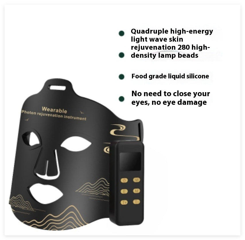 Infrared Phototherapy LED Face Mask | Multi-Color Light Skin Rejuvenation Beauty Mask