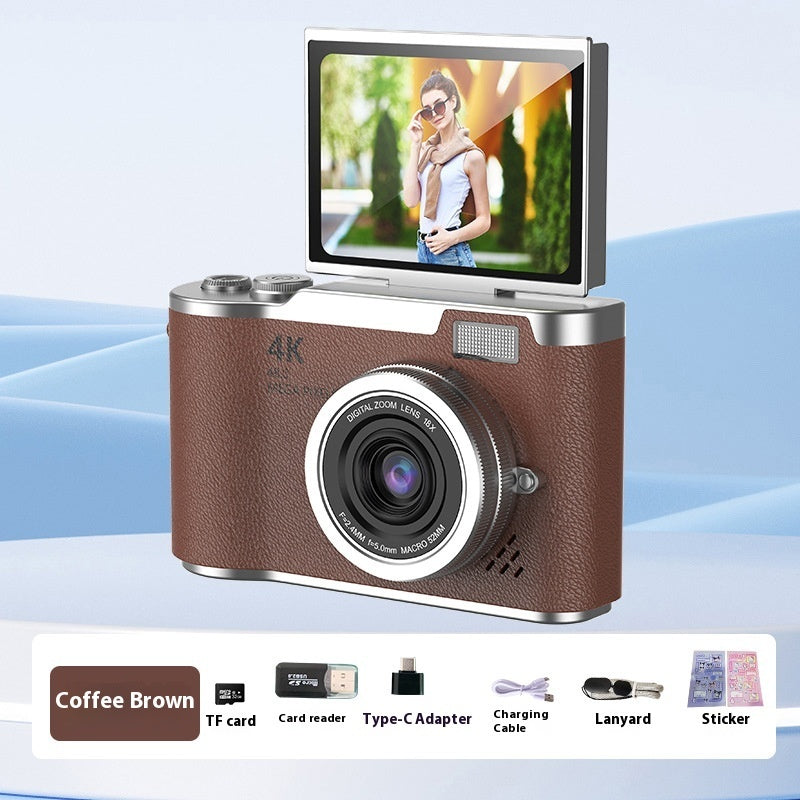 FlipShot™ HD Flip-Screen Vlog Camera — Entry-Level Digital Cam in 14 Pastel Colors