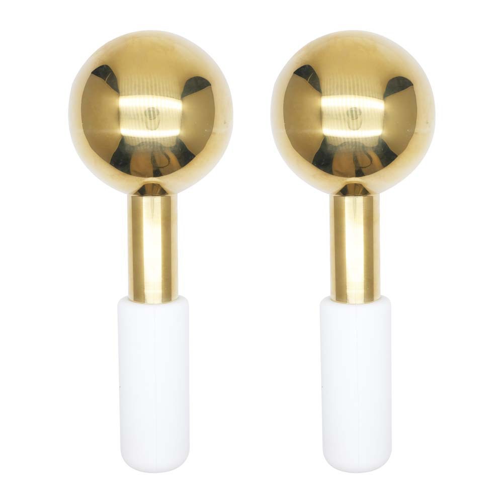 Luxury Stainless Steel Ice Facial Massage Roller — Cryo Stick Cooling Massager for Face Lifting & Depuffing
